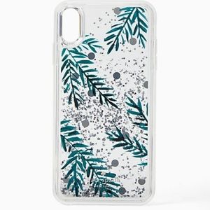 NWT Kate Spade iPhone XS MAX Clear Liquid Glitter